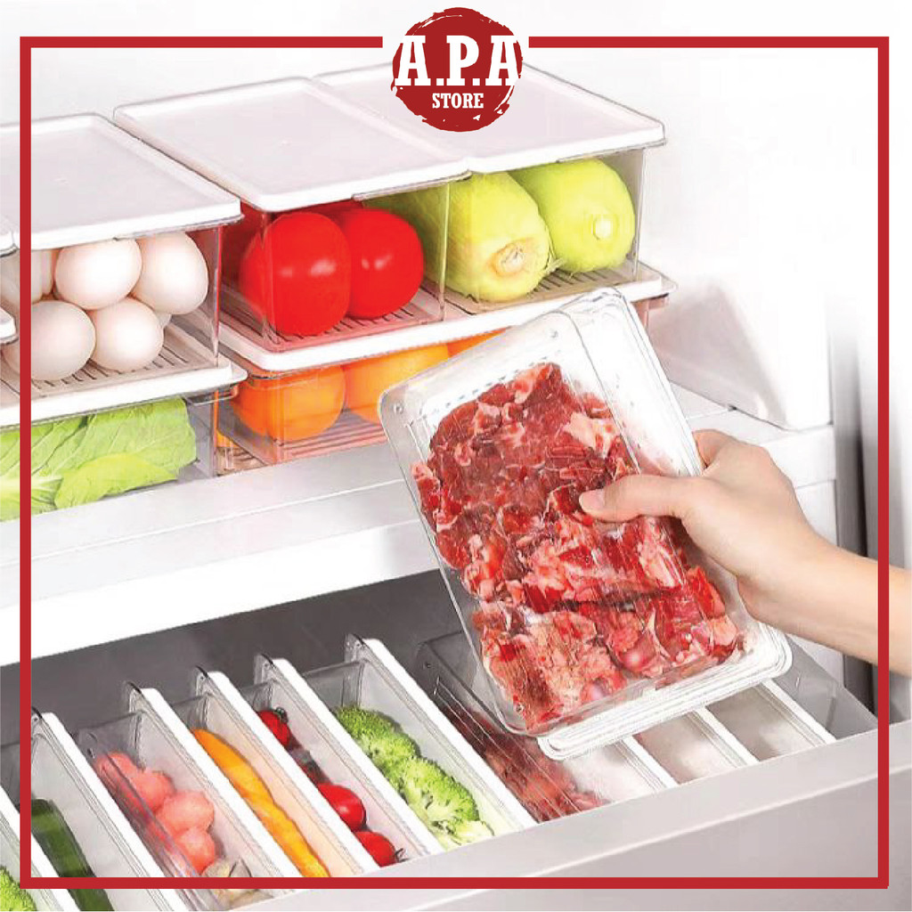 APA Fridge Storage Container Food Keep Fresh Plastic Transparent Fruits ...