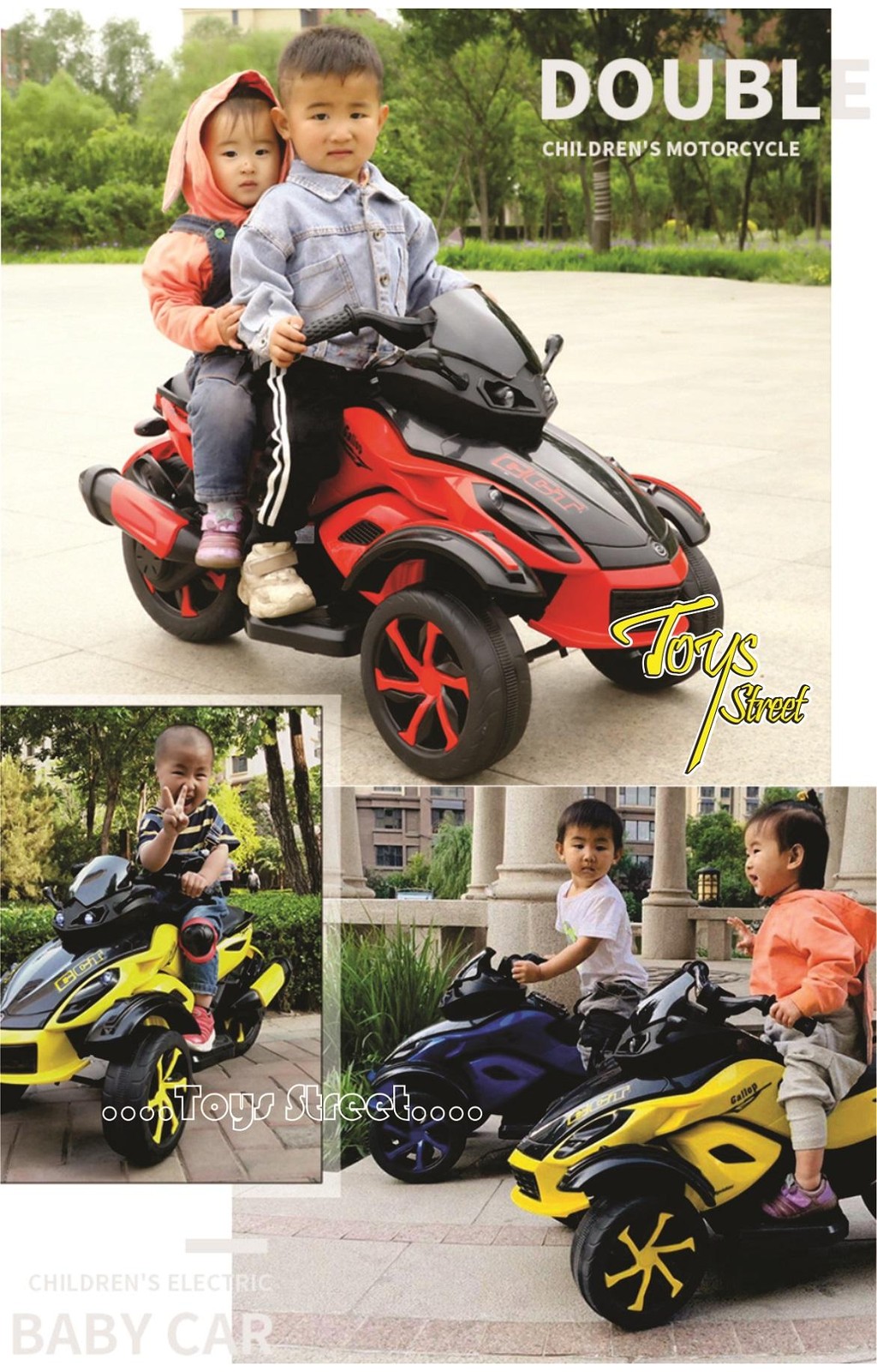 BATTERY OPERATED ELECTRIC RIDE ON (TS1903) STYLISH SCORPION BIKE 3 ...