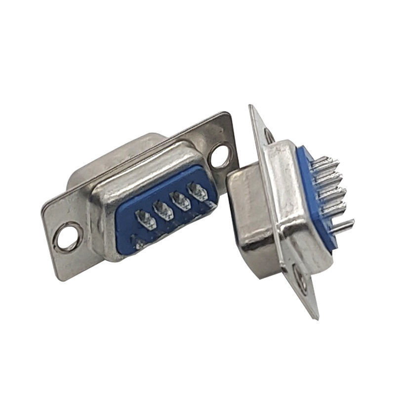 DB9 Metal Shell RS-232 Serial Port Connector – 9-Pin Welding Plug, DB9 Crimp/Solder