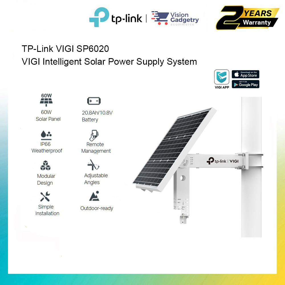 TP-LINK VIGI SP6020 VIGI Intelligent Solar Power Supply System | Shopee ...