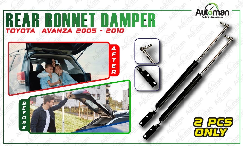 Toyota Avanza 2005 - 2010 Rear Bonnet Hood Absorber Damper Gas Lifter ...