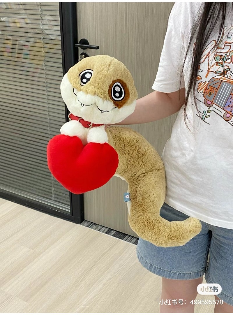 2in1 Dog Long Snake Plush Doll Soft Snake Teddy Bear Plush Toy Cute ...