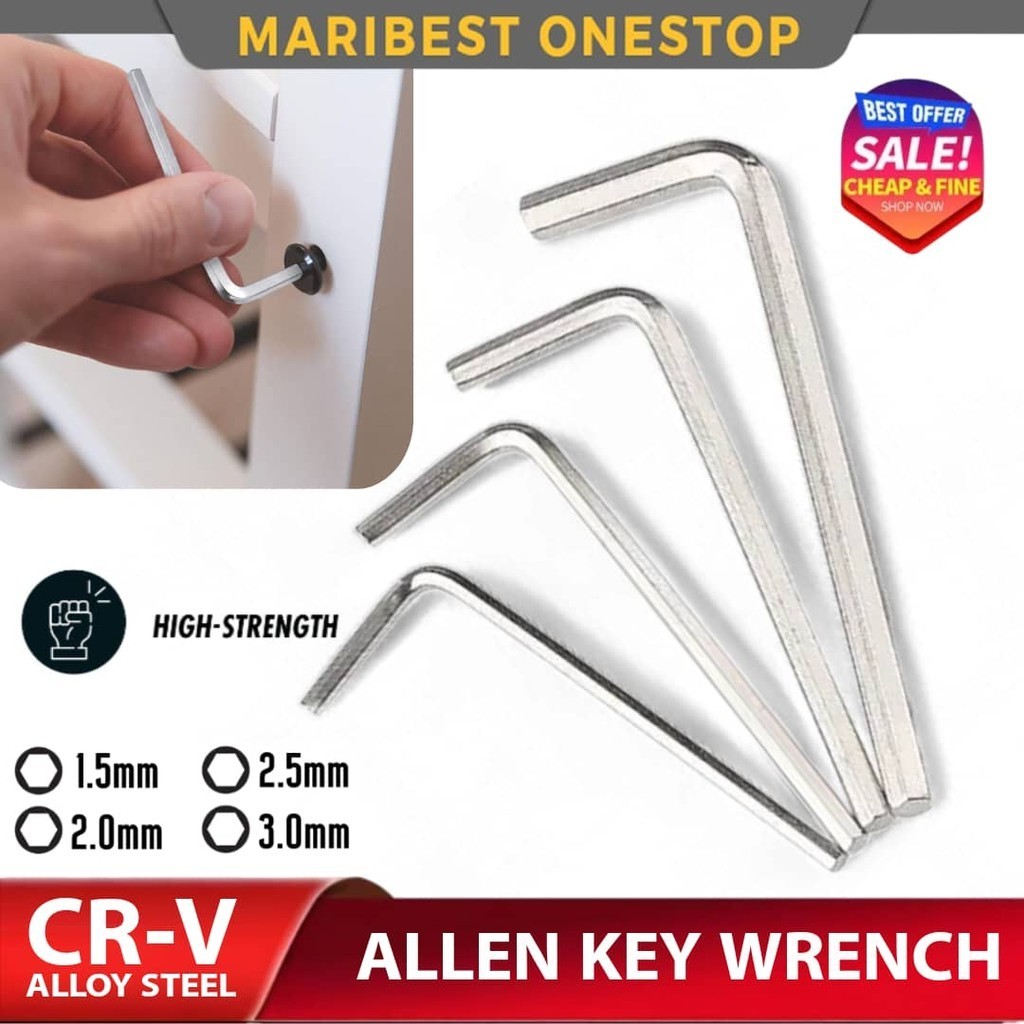1pcs 1.5/2.0/2.5/3.0mm Allen Key Hex Key Wrench L-Shape Hexagon Metric ...