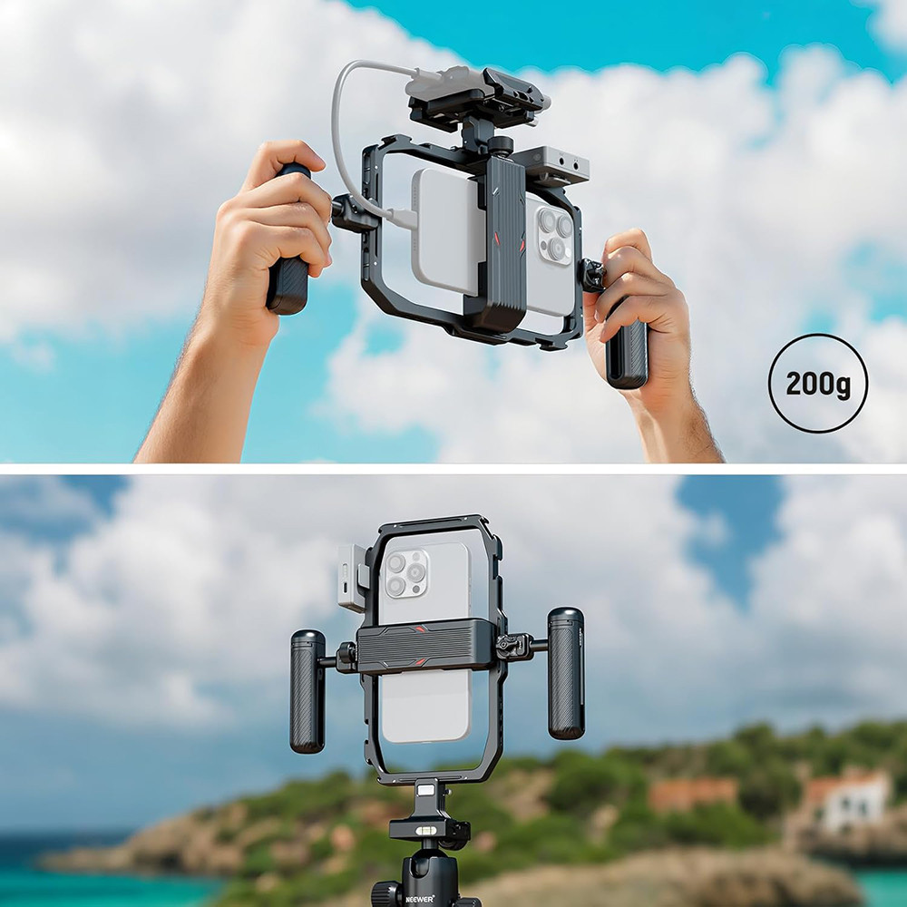 NEEWER Universal Phone Cage, Smartphone Video Rig with Quick Release ...