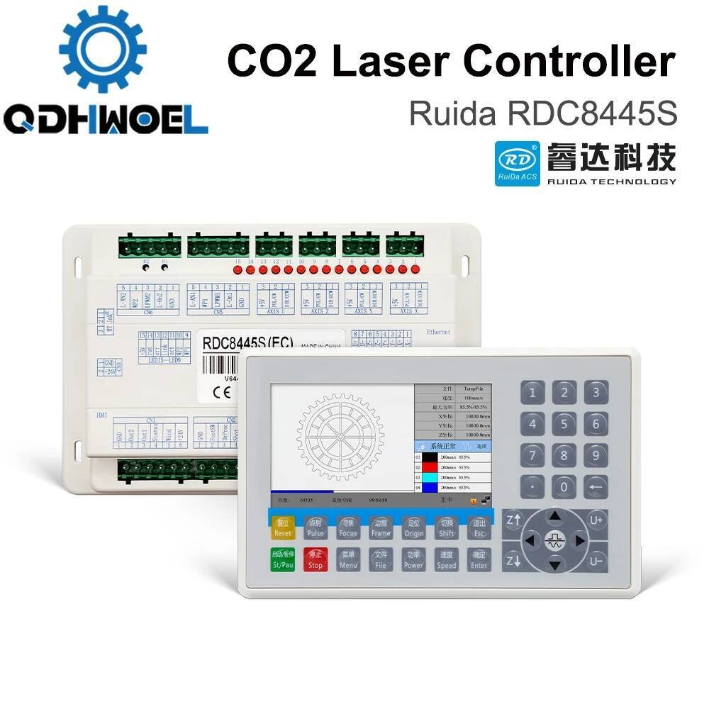 QDHWOEL Ruida RDC8445 RDC8445S Controller for Co2 Laser Engraving ...