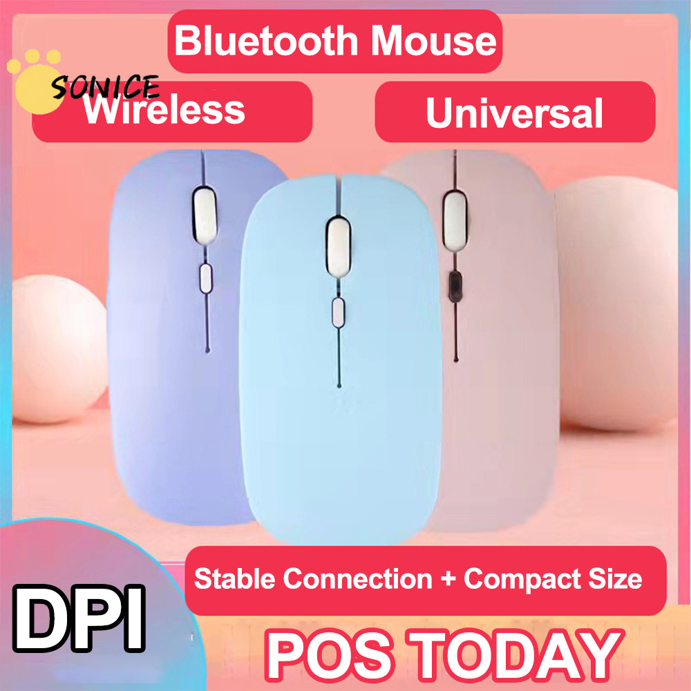 Wireless Mouse Bluetooth for Computer Silent Mause Ergonomic Mini Mouse ...