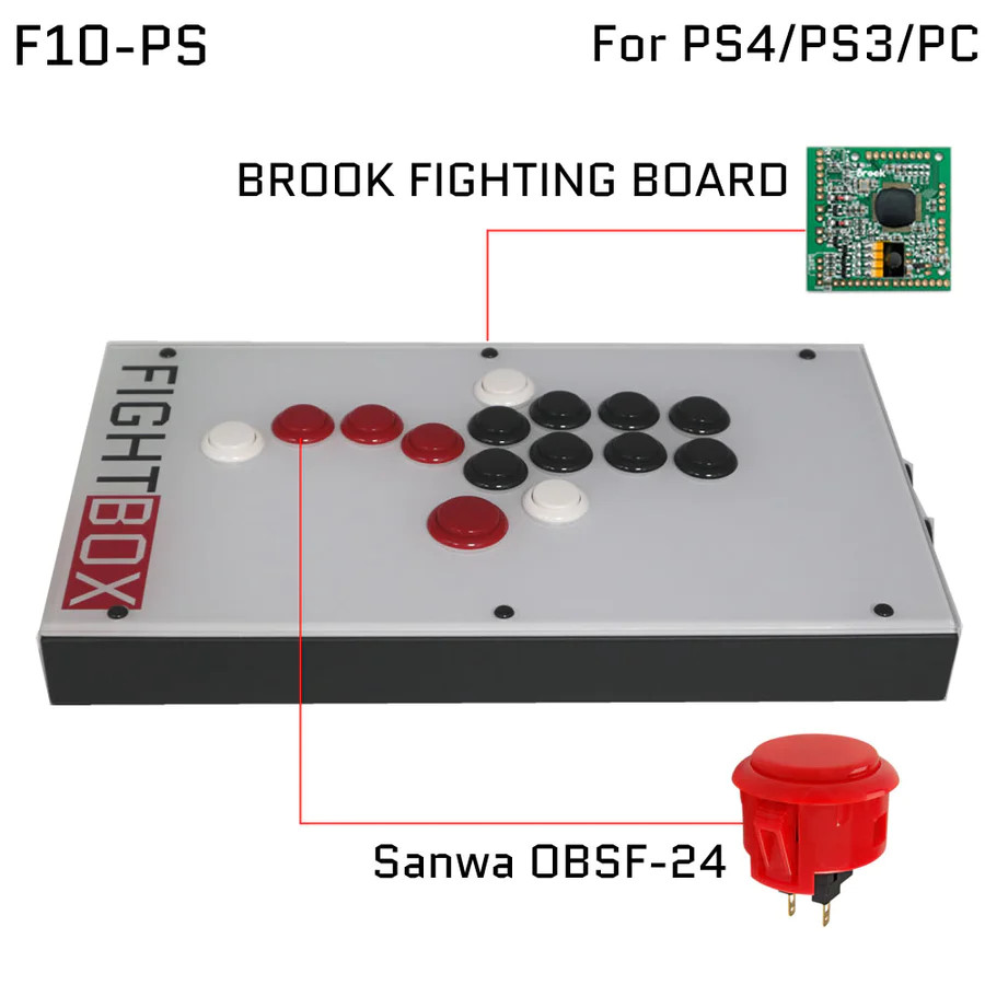 FightBox F10 Battle Board - UP5 Daigo Style Hitbox Style Arcade ...