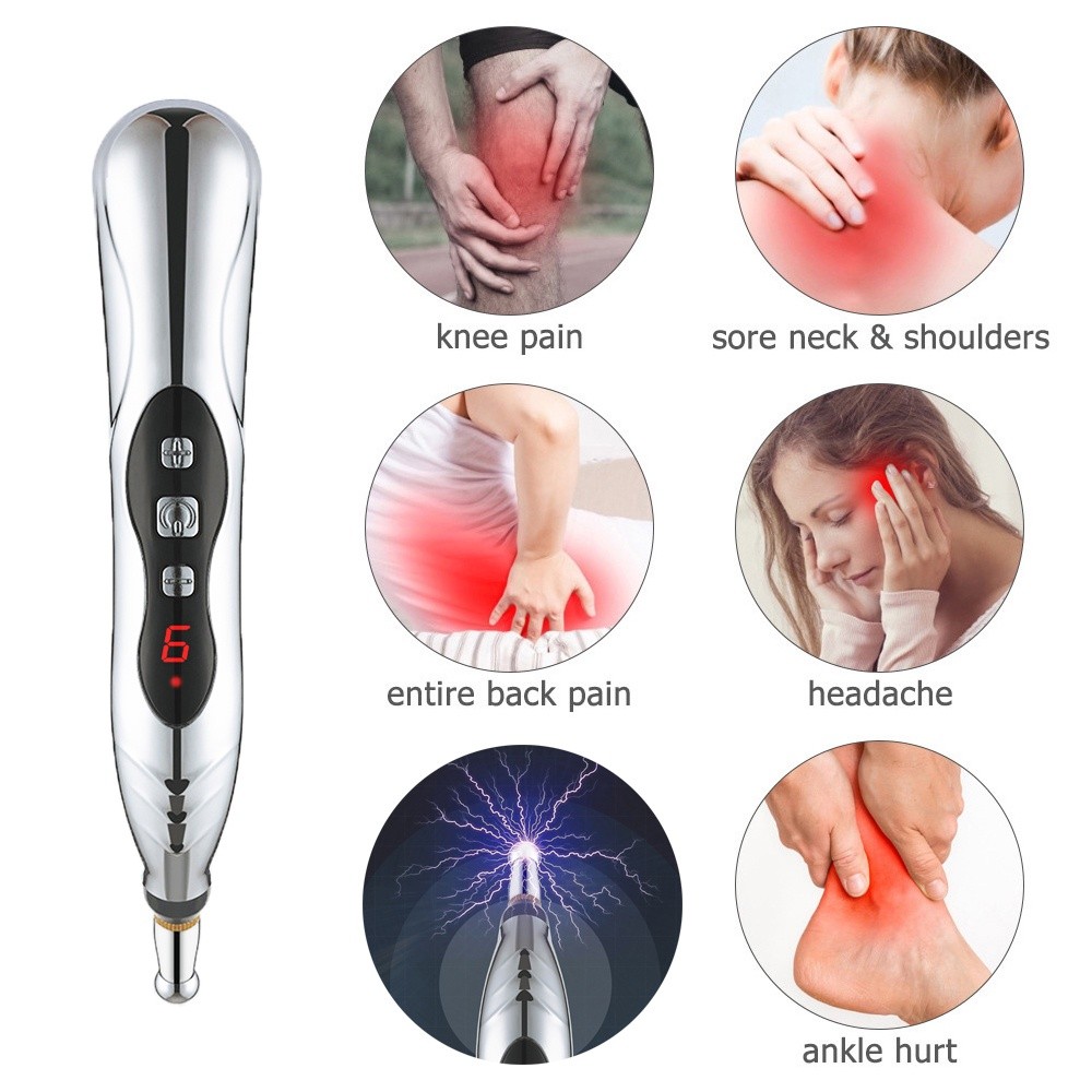SALORIE 5 Head Electric Muscle Pain Point Massage Pen Laser Therapy ...