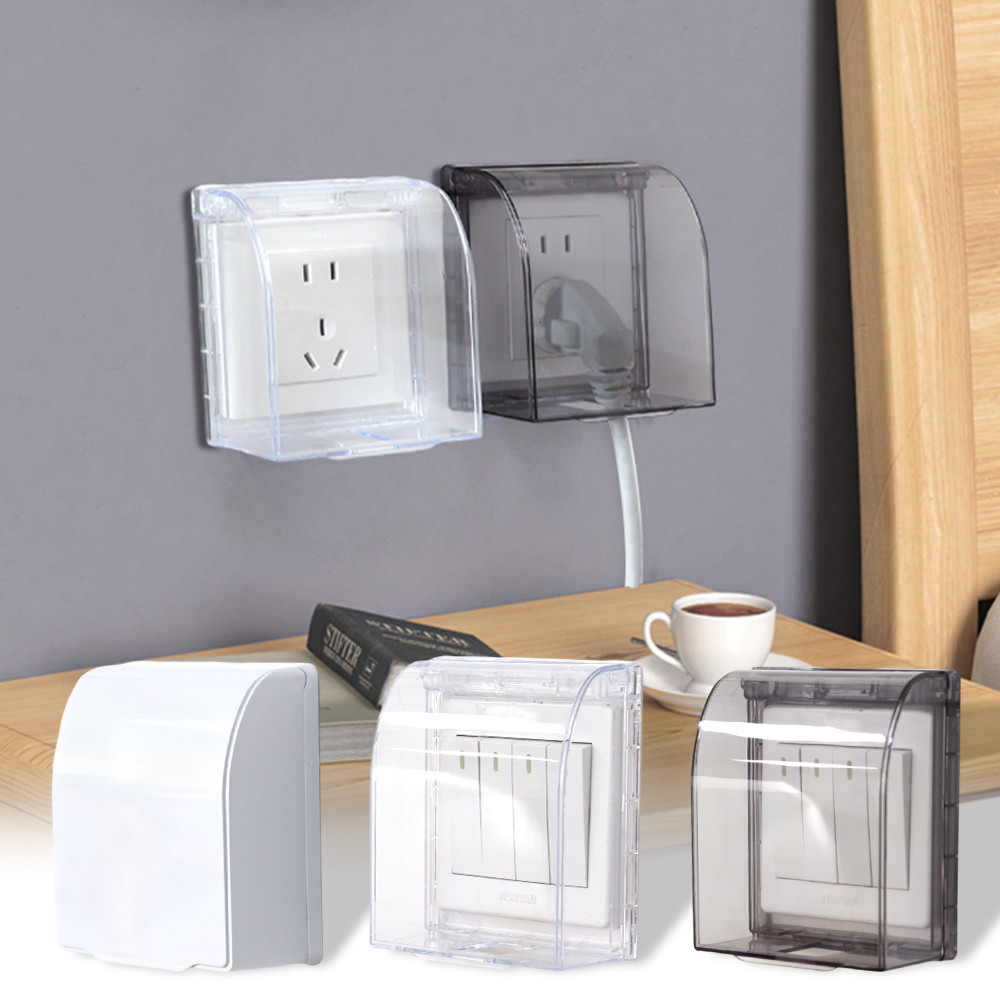 4Pcs 86 Type Socket Waterproof Box - Socket Protective Cover - Self ...