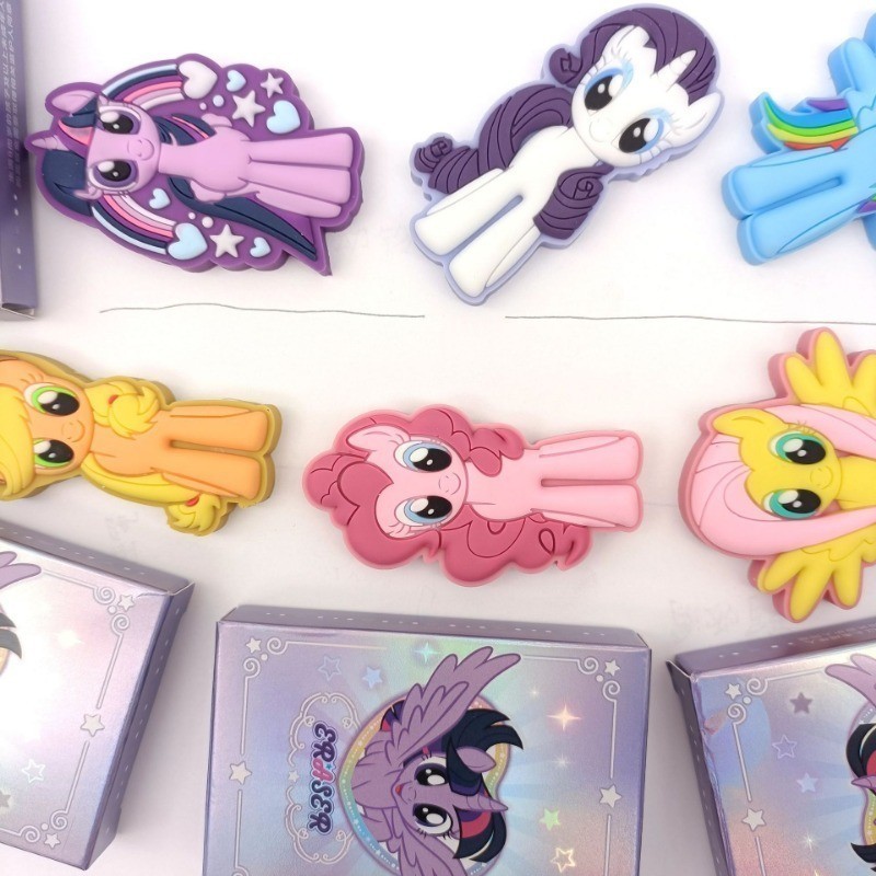 1pcs My Little Pony Image Cartoon Stereoscopic Design Blind Box Eraser ...
