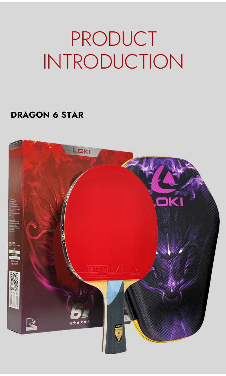 LOKI DRAGON Series Table Tennis Racket Professional Offensive Ping Pong