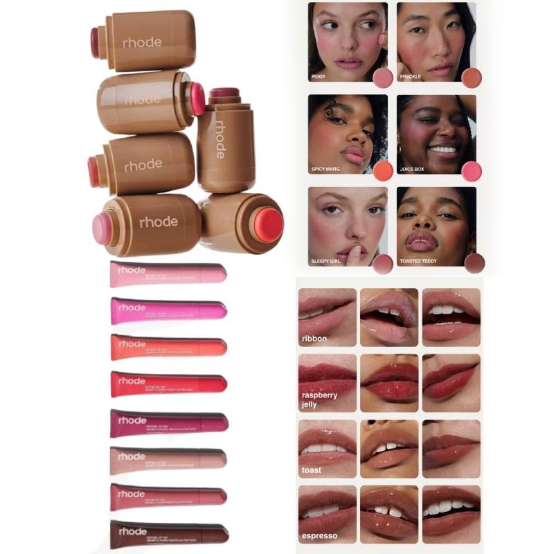 Salty Skin Rhode Tan Ribbon Toast Lip Gloss Luxurious Finish