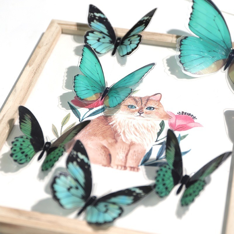 32PCS Butterfly Wall Stickers With Box Christmas Gift Tree Decoration