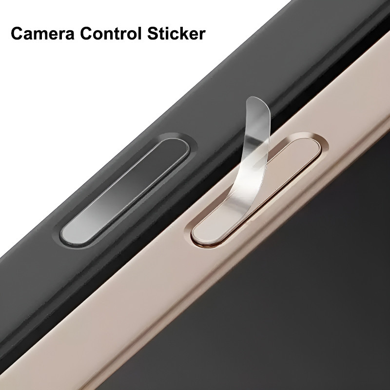 Camera Button Sticker Compatible for iPhone 16 Pro Max Soft Fiber Glass ...