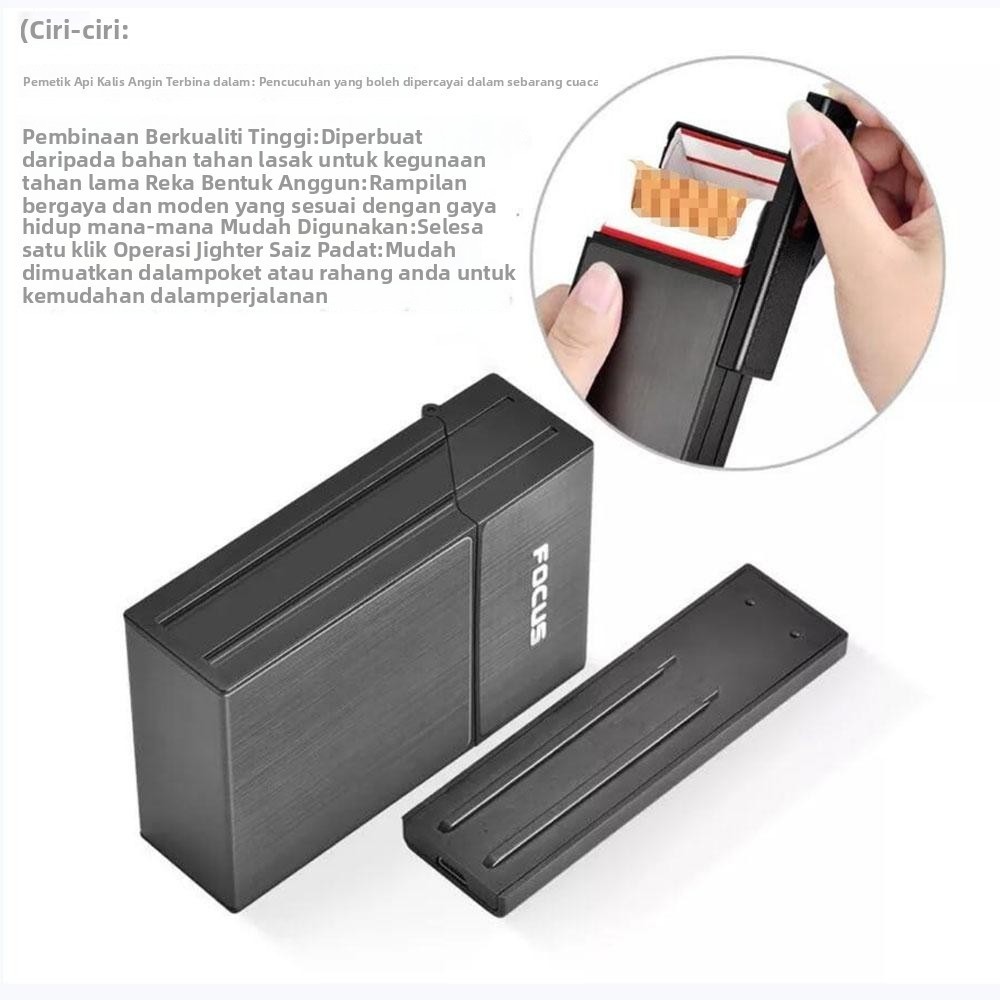 USB Rechargeable Kotak Pemetik Api Muat 20 Unit - Bekas Serbaguna Kedap ...