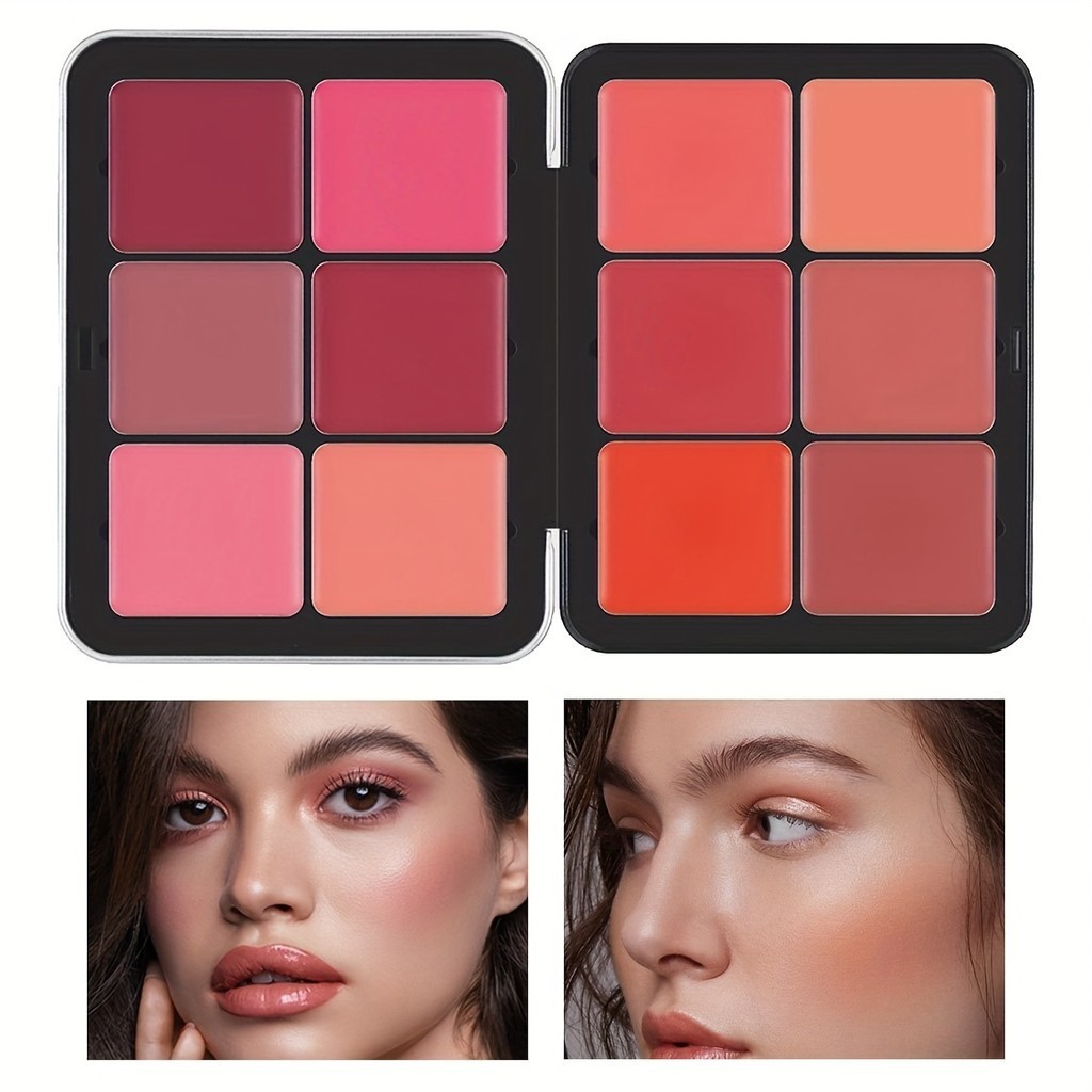 12 Colors Double-Sided Blush Cream Facial Brightening Skin Tone Repair ...