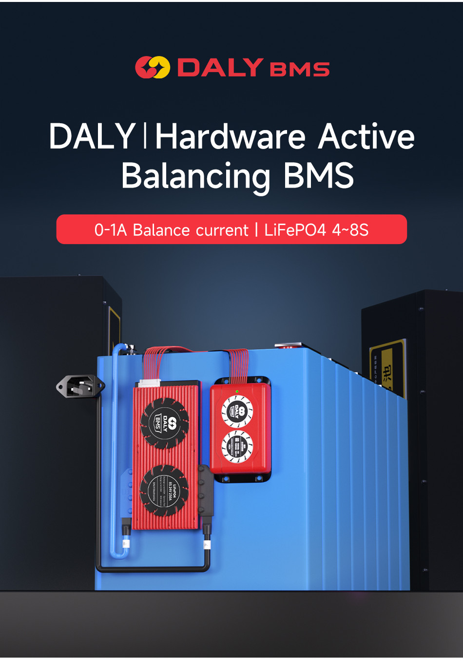 Daly Hardware BMS+ Hardware Active Balancer 1A Current 4S 8S High ...