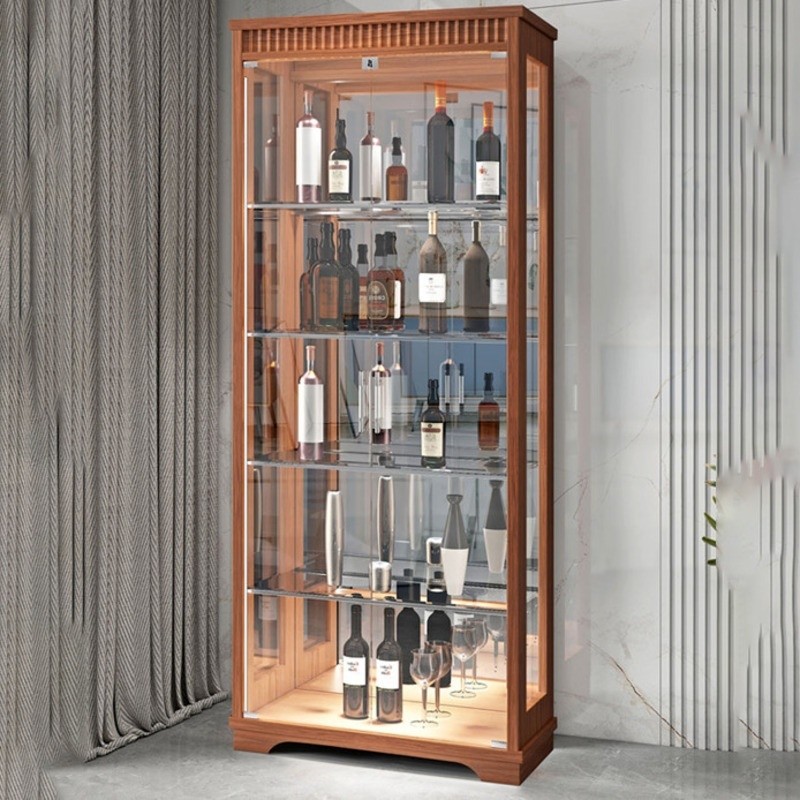 HEAR Light RTHC Cabinet Solid Wood Small Fridge Chinese Style Wine ...