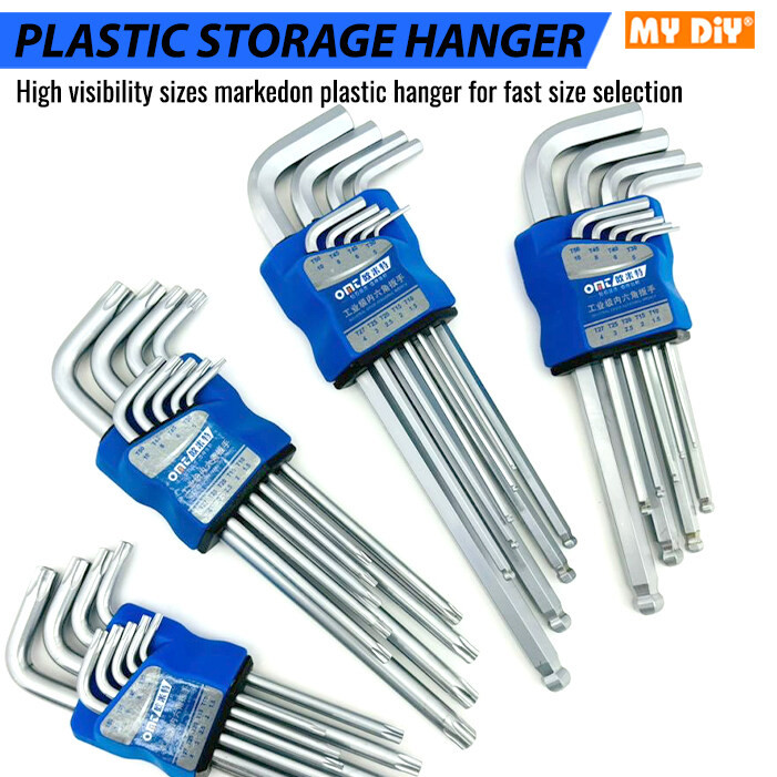 MYDIYHOMEDEPOT - 9PCS ALLEN KEY SET BALL POINT ALLEN KEY TORX STAR ...