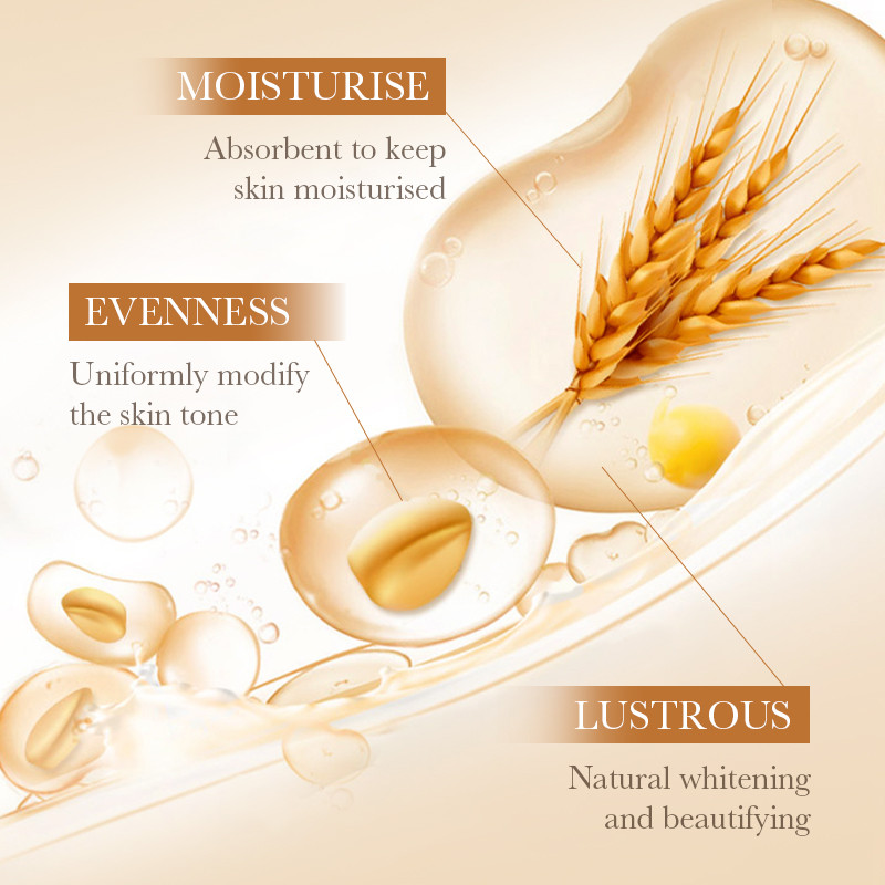 BIOAQUA Rice Raw Pulp Plain Face Cream Uniformly Modify Skin Tone ...