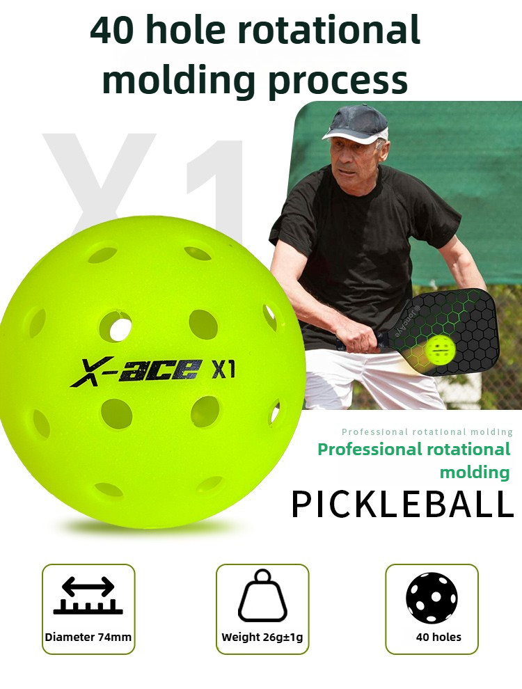 Amasport X1 Pickleballs, 12/24/36Pcs, 40-Hole Outdoor Pickleball ...