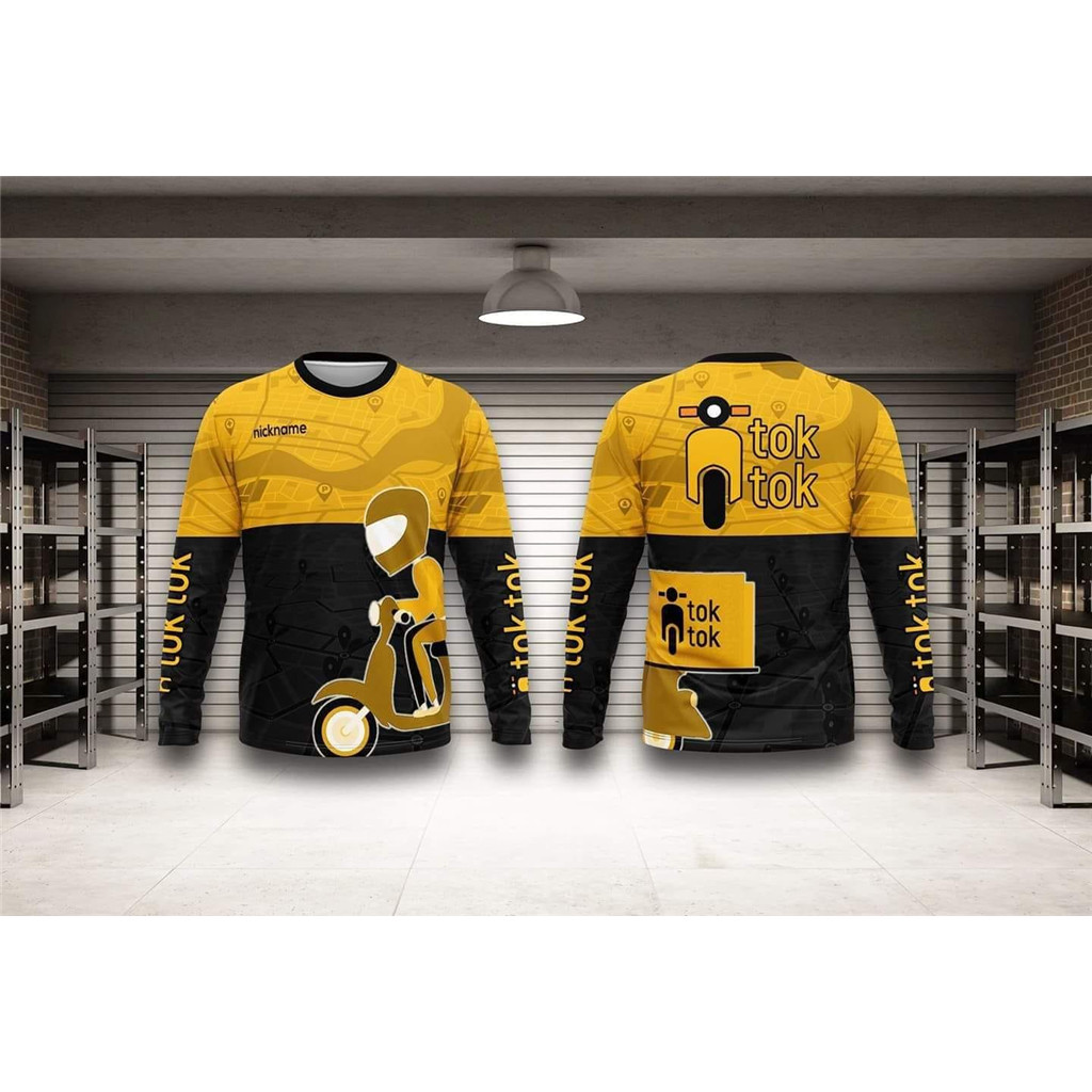 Sublimation Baju Group Rider Malaysia Grab Lalamove FoodPanda long ...