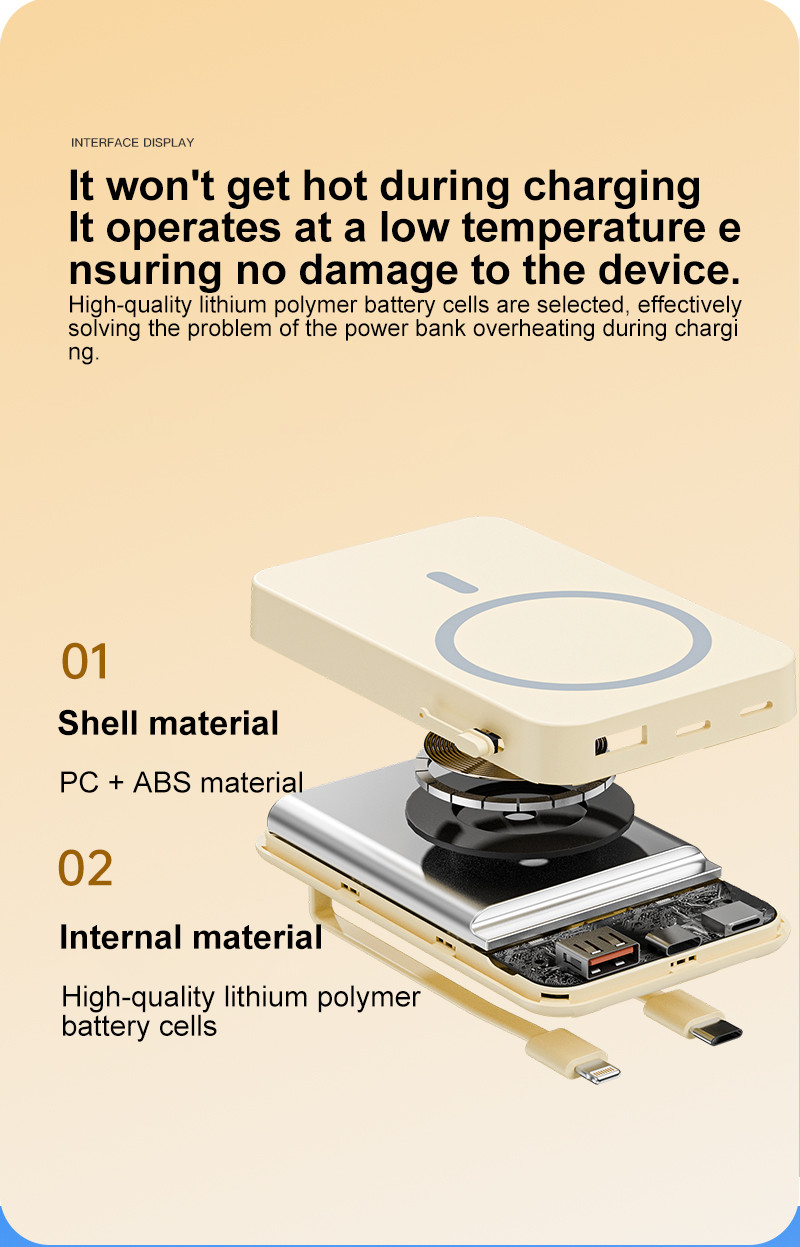 Yanbu Magnetic Wireless Power Bank 20000mAh