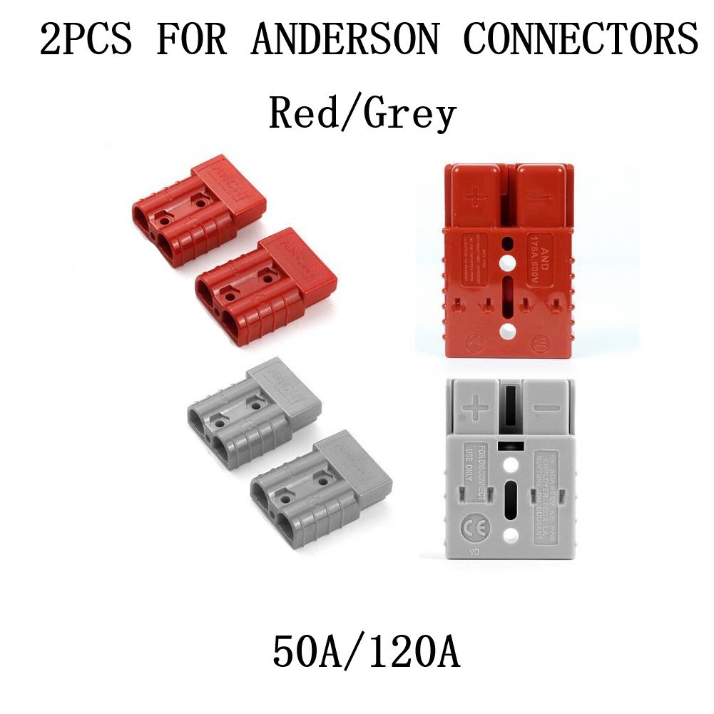 【HDS01】1 Pair For 50/120A 600V For ANDERSON PLUG Cable Battery Power ...