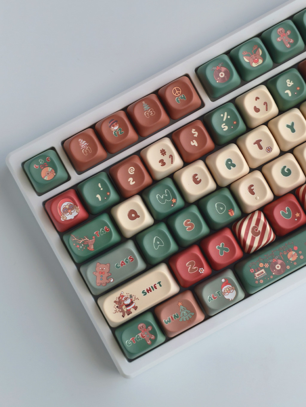 Merry Christmas Keycaps MOA Profile 130 Keys PBT Dye Sublimation Aula ...