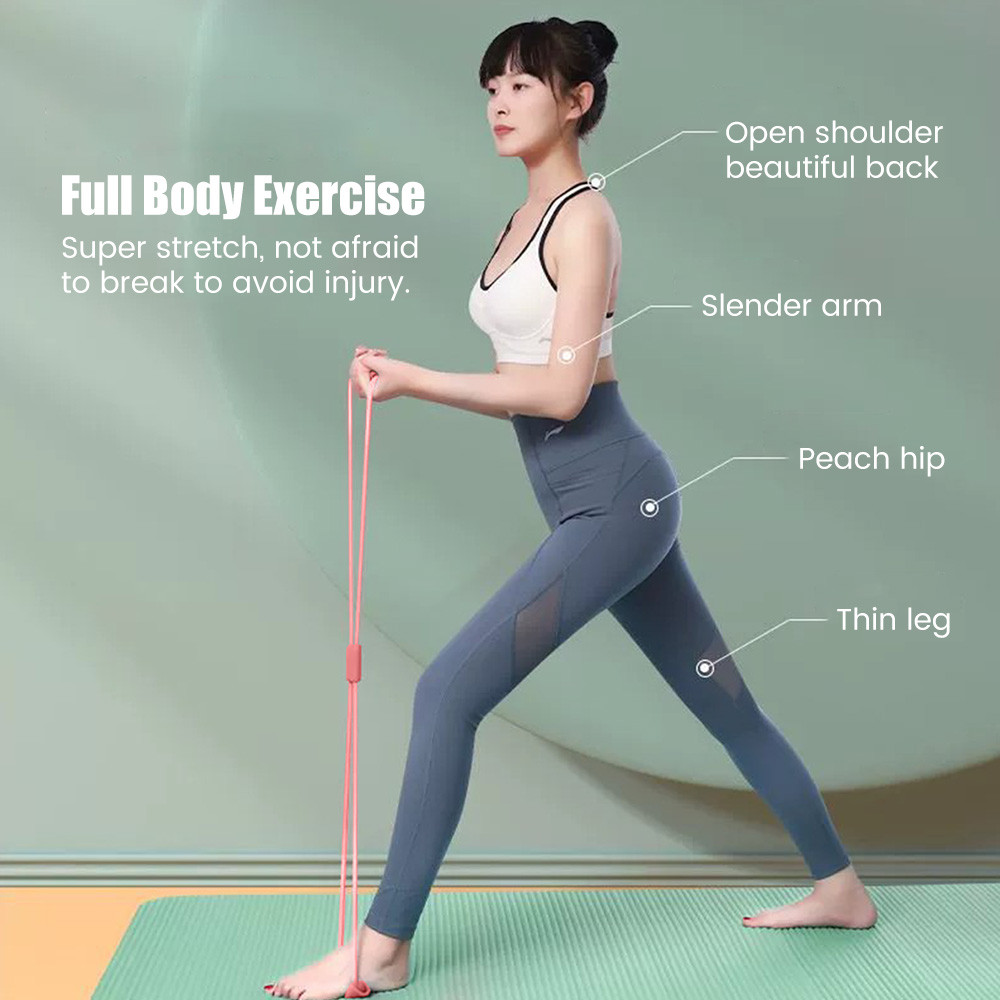 Salorie Women's Yoga Stretching Belt MultiFunctional 8Shaped Elastic