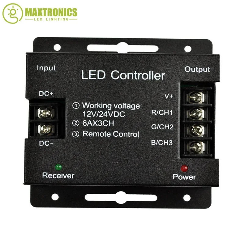 DC12-24V 18A RGB LED Controller RF Remote Wireless Touch Pad Panel ...