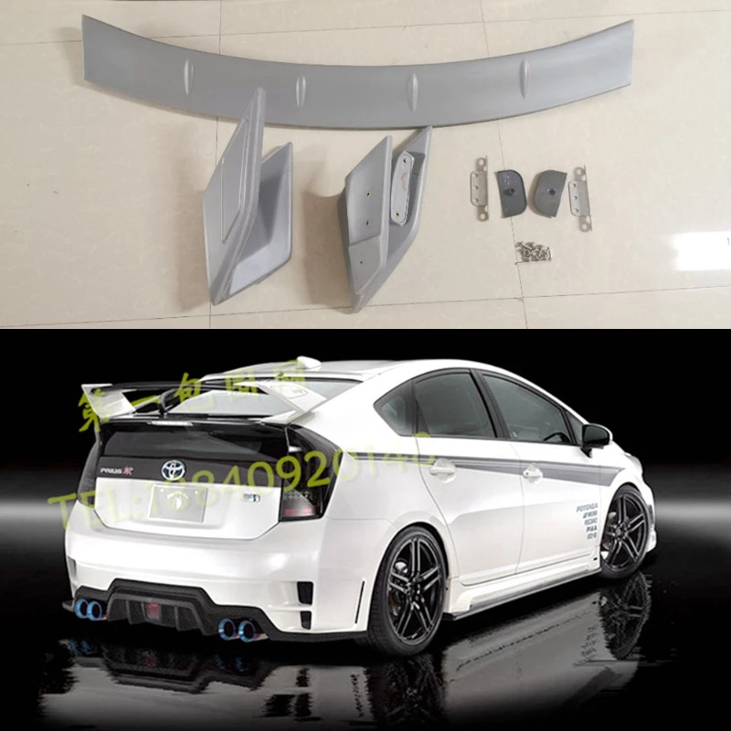 Car Styling ABS Plastic Material Unpainted Color Rear Trunk Boot Wing ...
