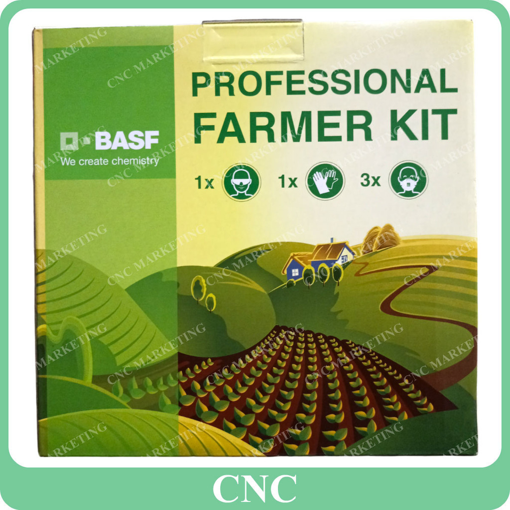 Safety Kit (Professional Farmer Kit)(PFK) by BASF (Contain 3 x 3M 9105 ...