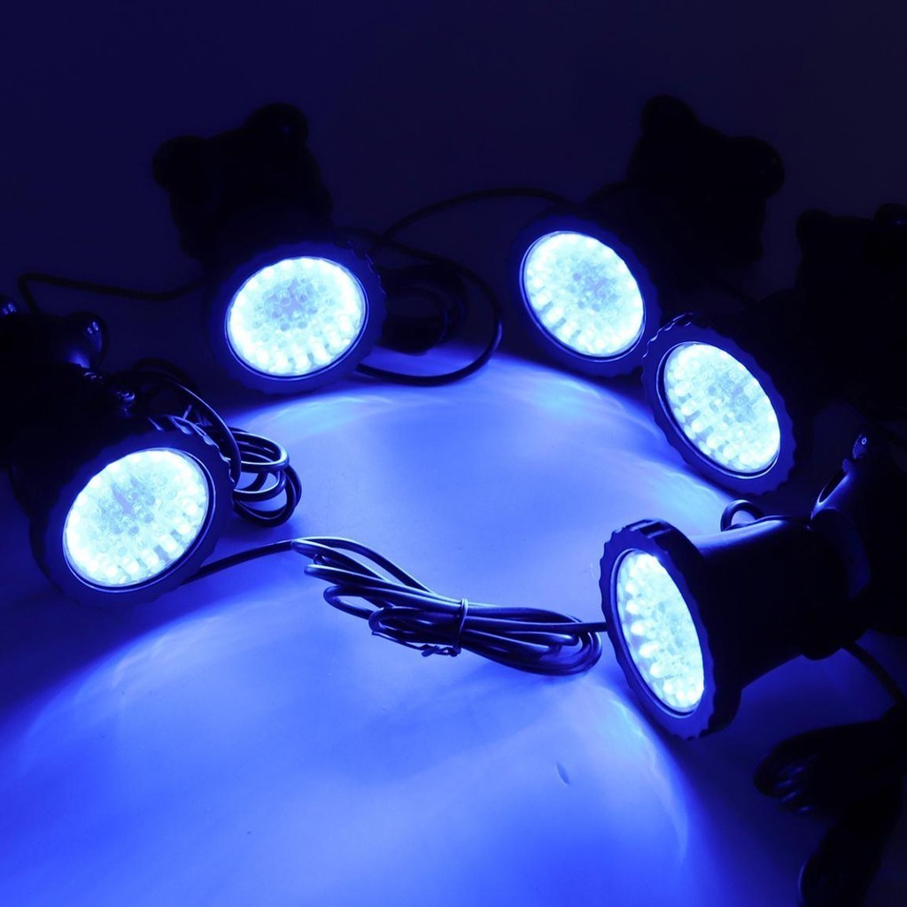 36 LED RGB Submersible Pond Spotlight Remote Control Garden Landscape ...