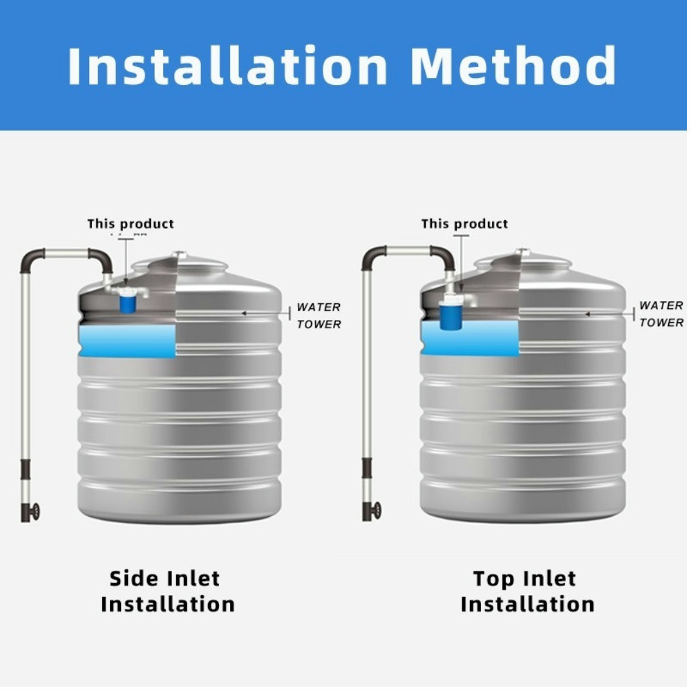 Automatic Water Level Control Valve Top & Side Inlet Mount Inside 1/2 ...