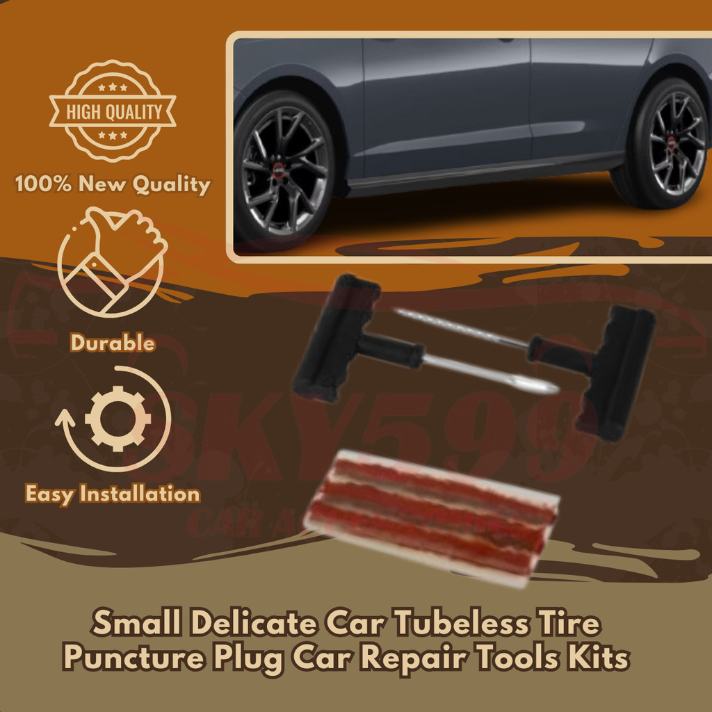 Car Motorcycle Self Vulcanizing Tubeless Tyre Puncture Repair Kit