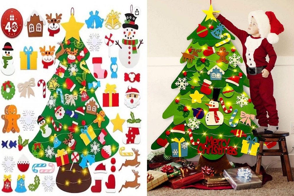 thumbnail image 2 of Toddler Christmas Tree Everized Interactive Felt Christmas Tree 2 of 10