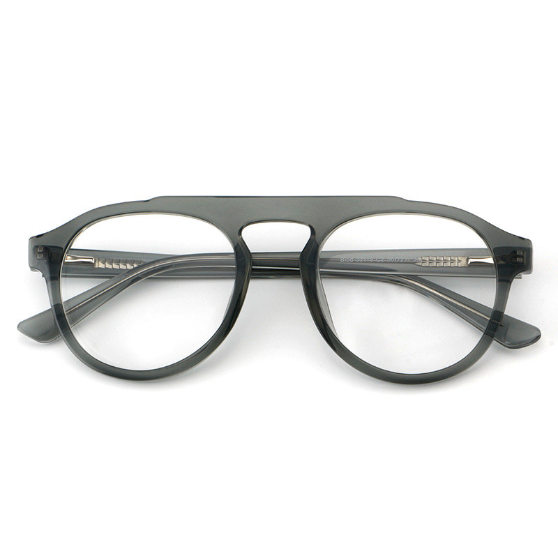 139mm Vintage Acetate Glasses Frame Pilot Men Women Round Spectacles ...