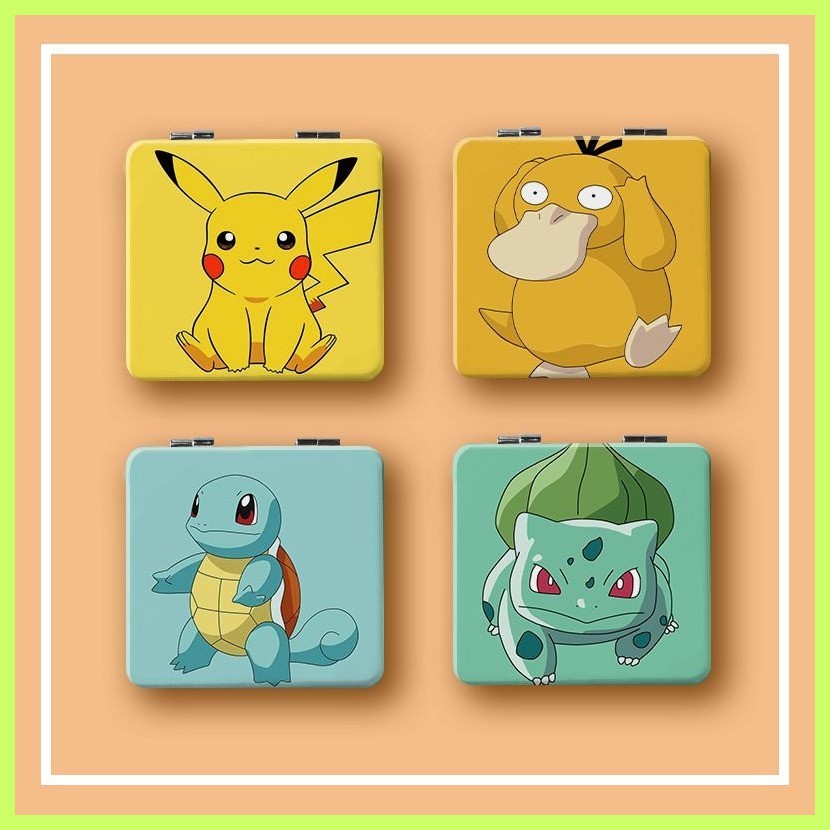 Makeup Mirror Mirror Folding Mirror Pikachu Bulbasaur Charmander ...