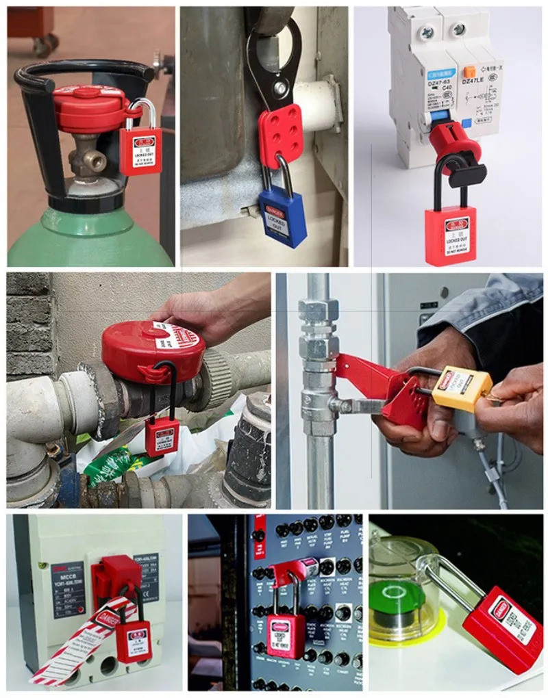 Colorful Nylon Safety Padlock Lockout Tagout 25mm 38mm 76mm Non ...