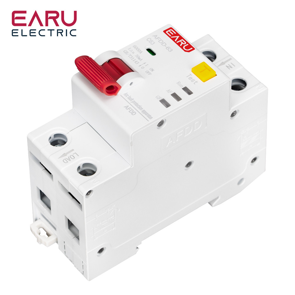 2P AFDD-63 AFCI Arc Fault Protector Device RCBO Circuit Breaker ...
