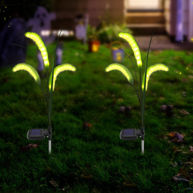 Solar Garden Light Setaria Reed Lamp LED Lights Luminous Simulation ...