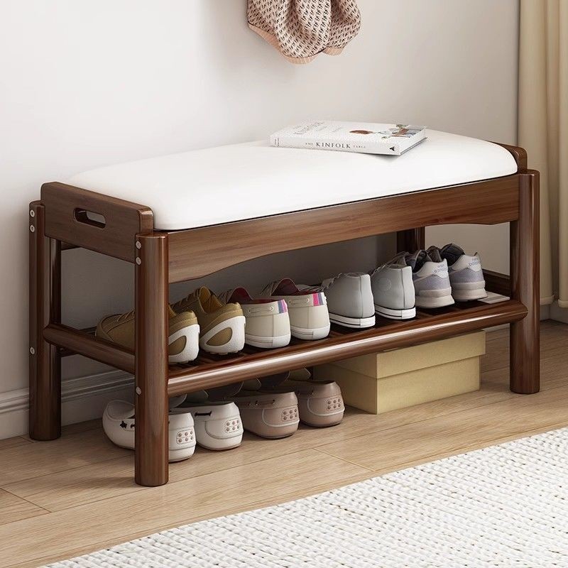 【Spot goods 】 Door Shoe Stool All Solid Wood Shoe Cabinet One Door Home ...