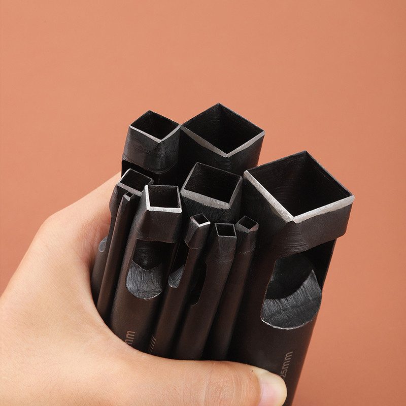 WUTA 3-10 Pcs Square Hole Punch Tool Set Leather Puncher Oblong ...