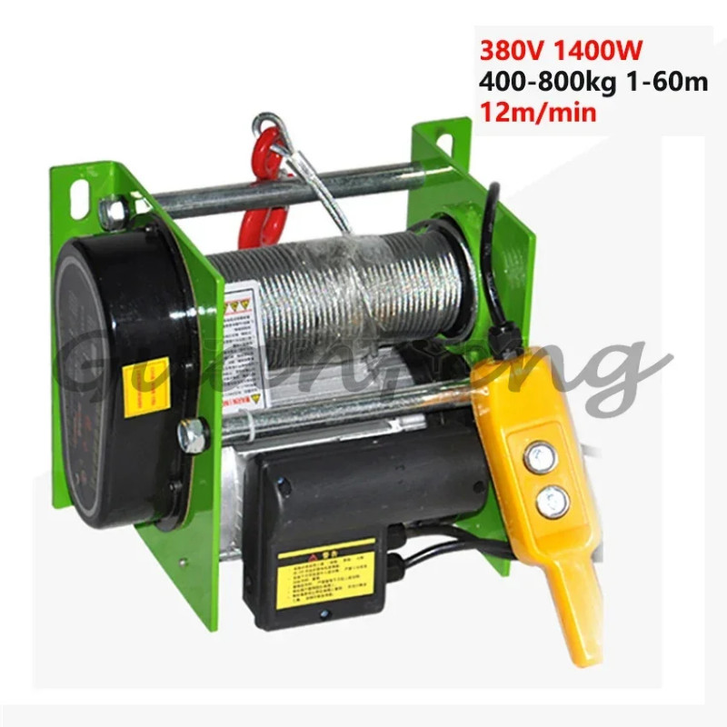 220V/380V Portable Small Winch Crane Household Electric Winch ...