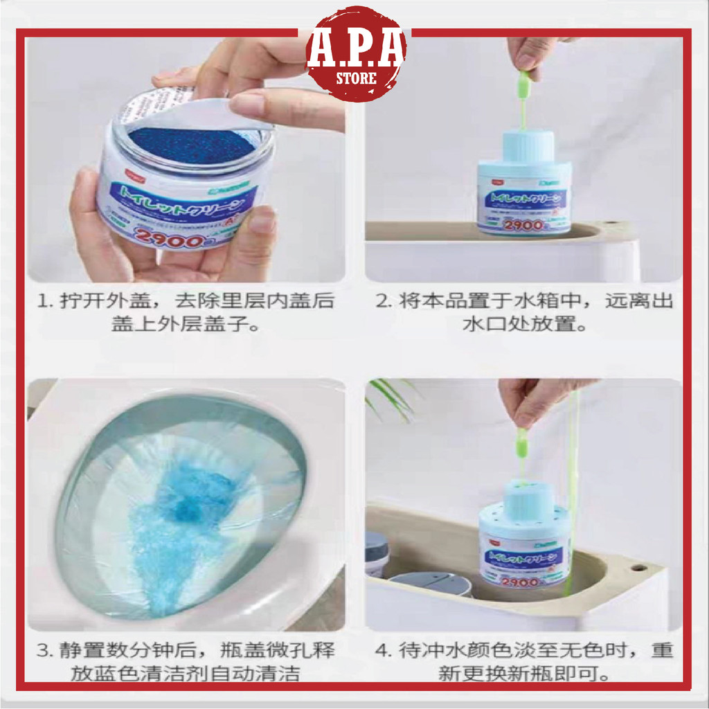 APA Toilet Bowl Cleaner Disinfectant Clean Stubborn Dirt Stain Sabun ...