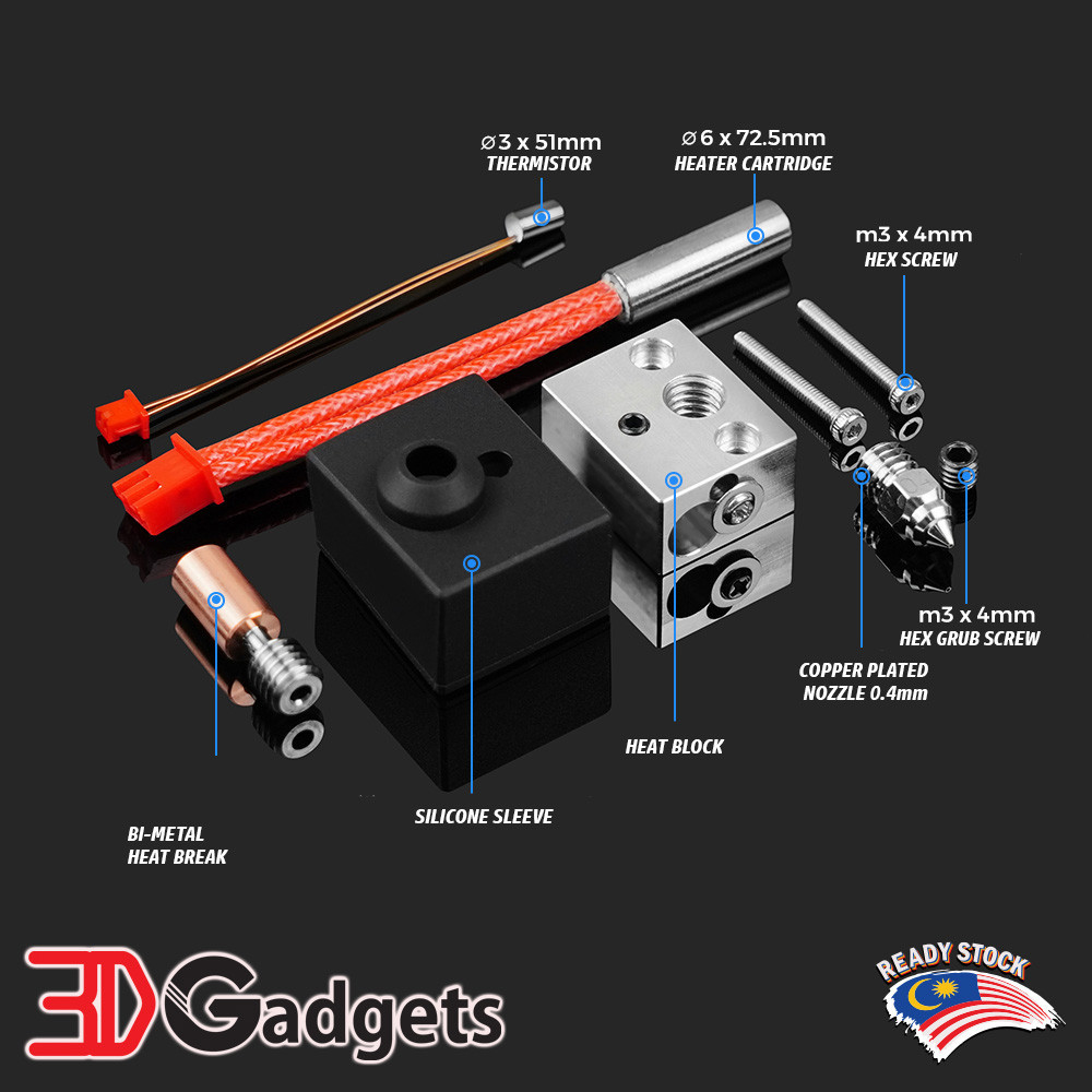 Creality Ender 3 S1 / S1 Pro High Temperature All Metal Hotend Kit up ...