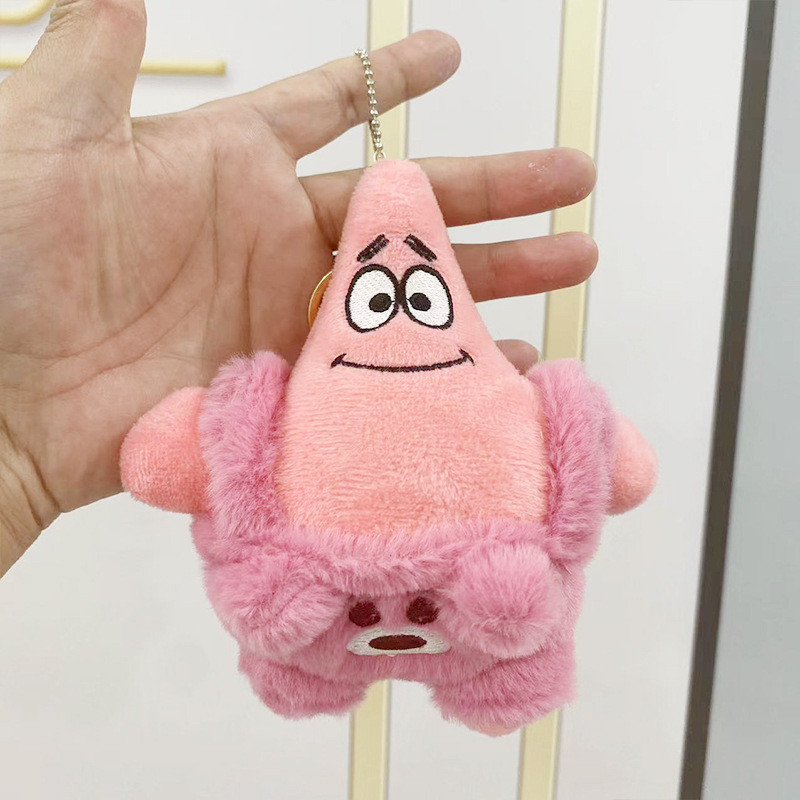 SpongeBob SquarePants Cute Patrick Star Plush Pendant Keychain | Shopee ...