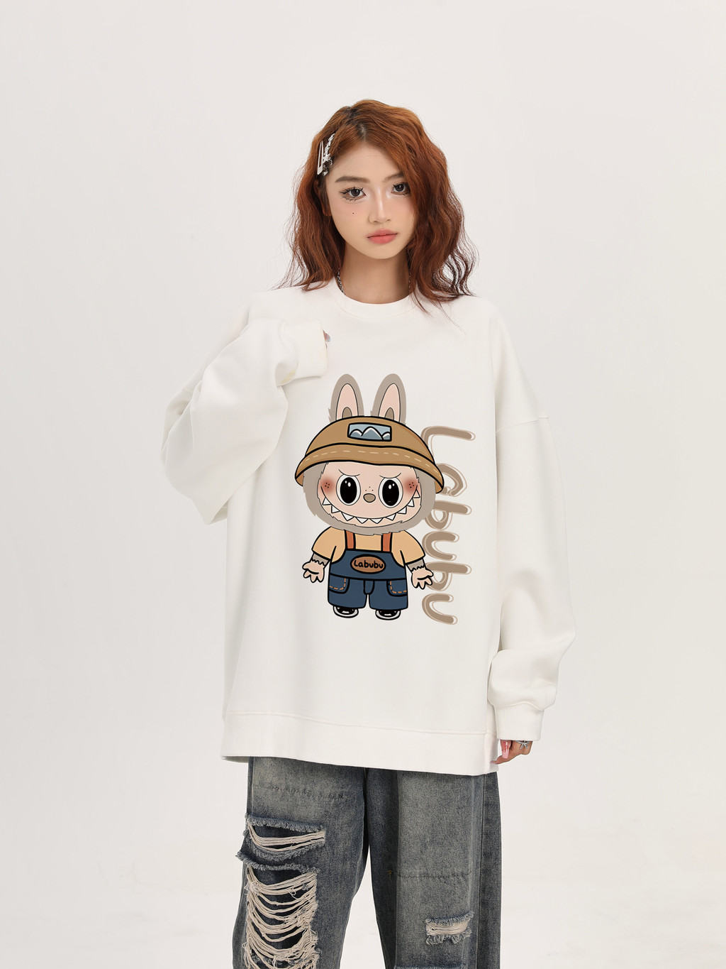 I000623*nuziro | Unisex style | Oversize American style retro Labubu ...
