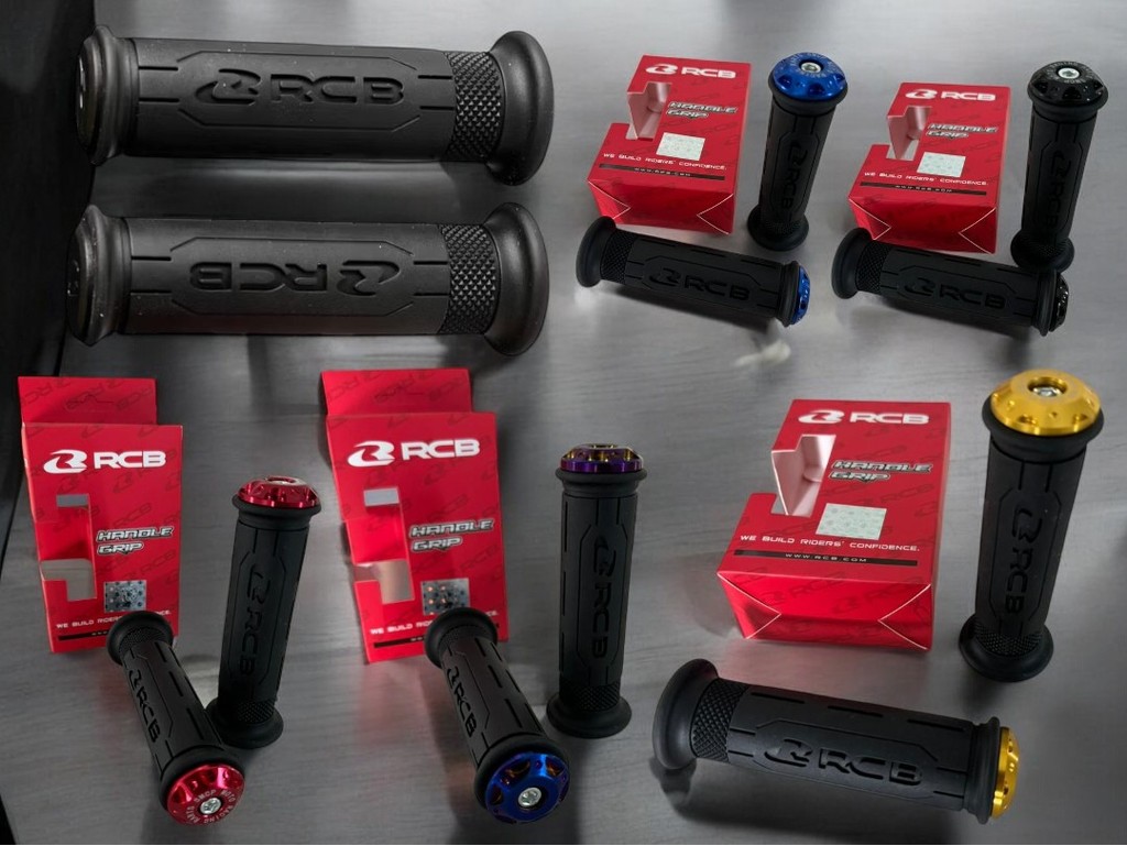RCB HANDLE GRIP HG77 + CNC BALANCER SET Y15 Y16 LC135 LCV8 RSX RS150 ...
